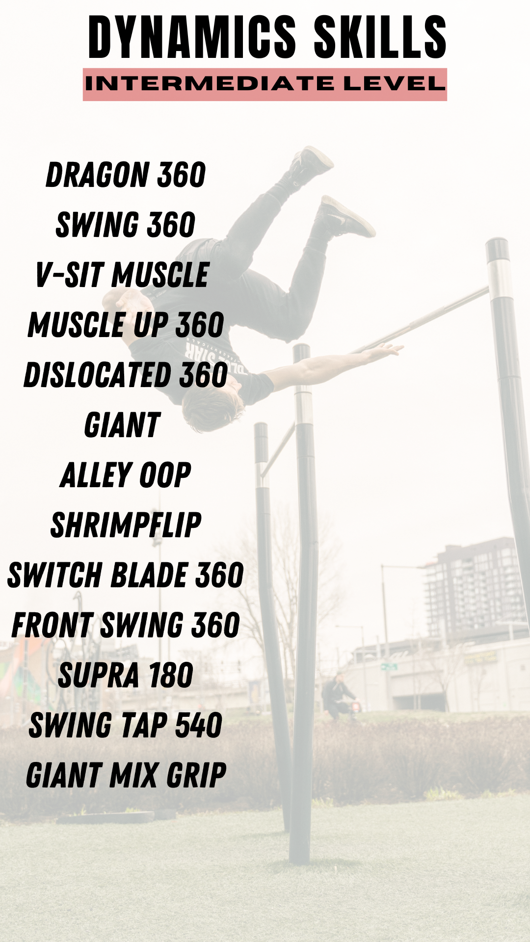 Ranking Calisthenics Skills List : Intermediate
