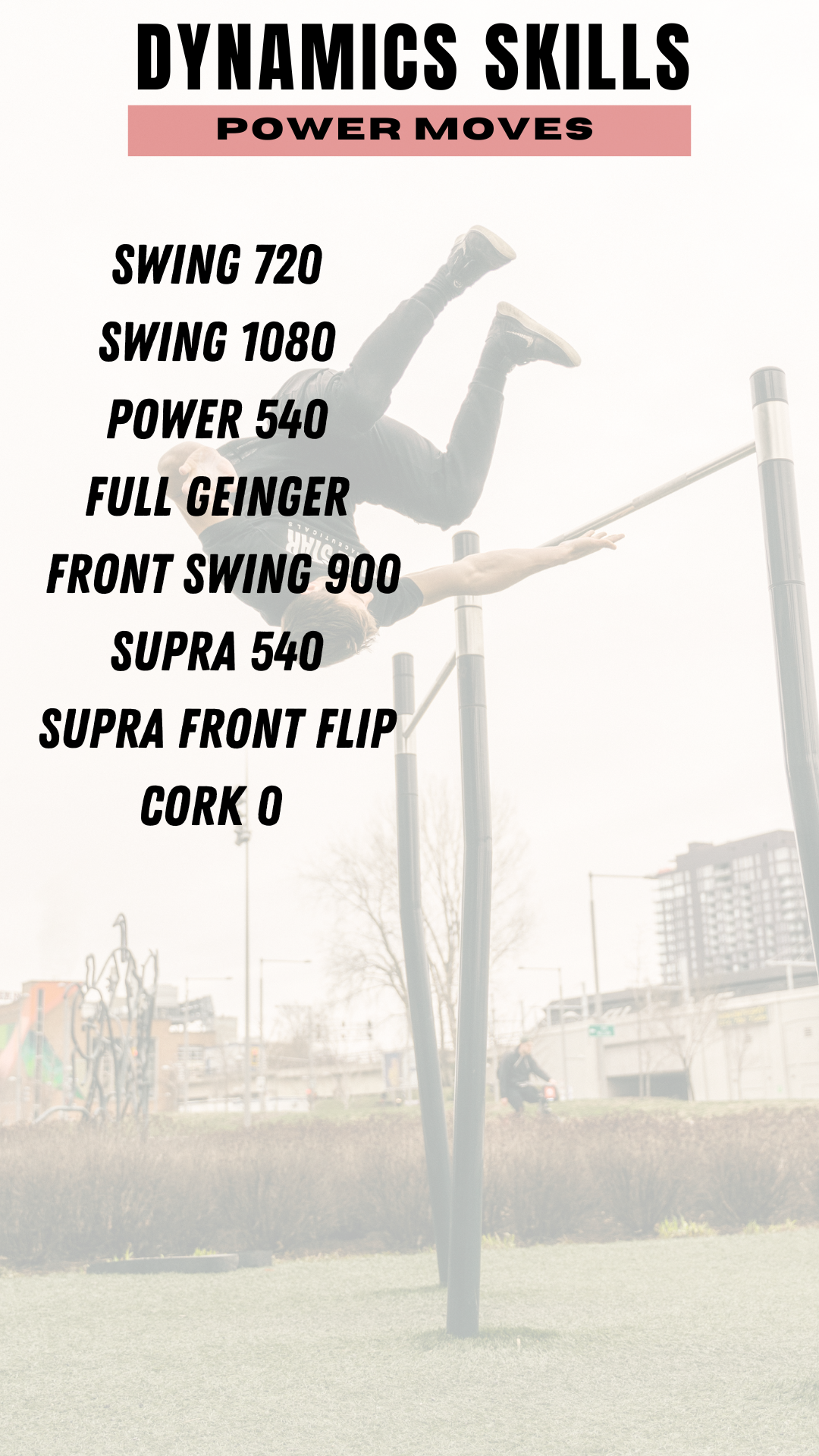 Ranking Calisthenics Skills List : Power Moves