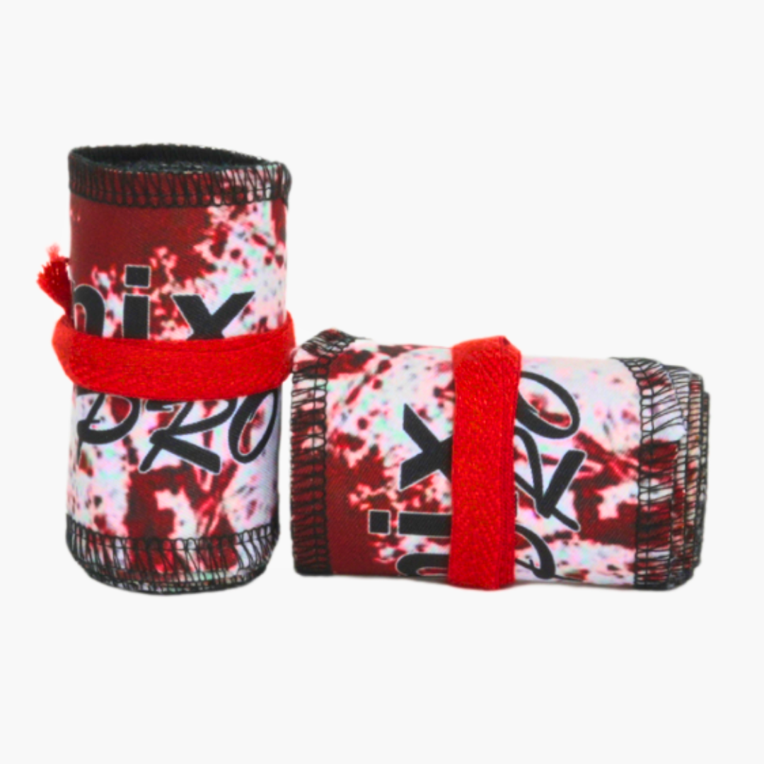 Wrist Wraps - White Bloody Battle ( Warrior Edition )