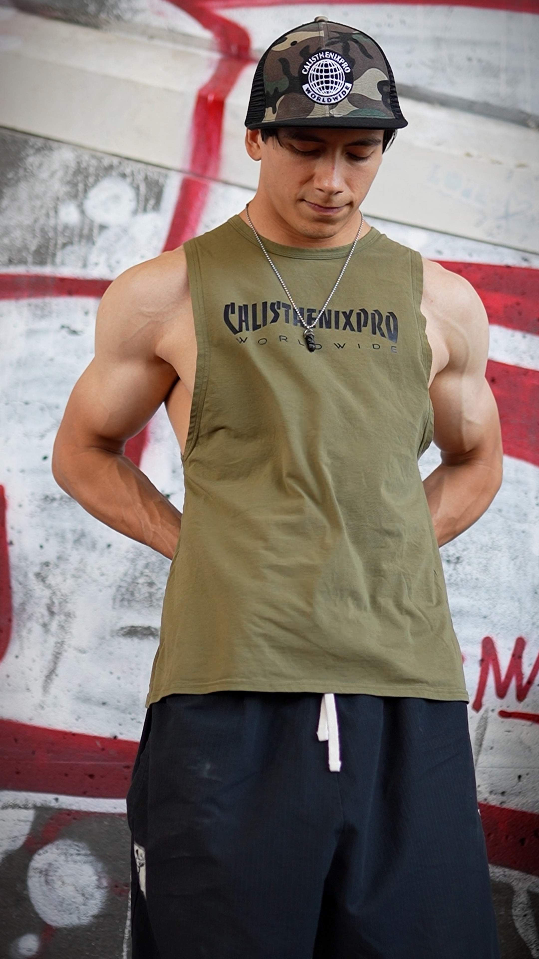 Army Green Tank Top  - Worldwide Edition