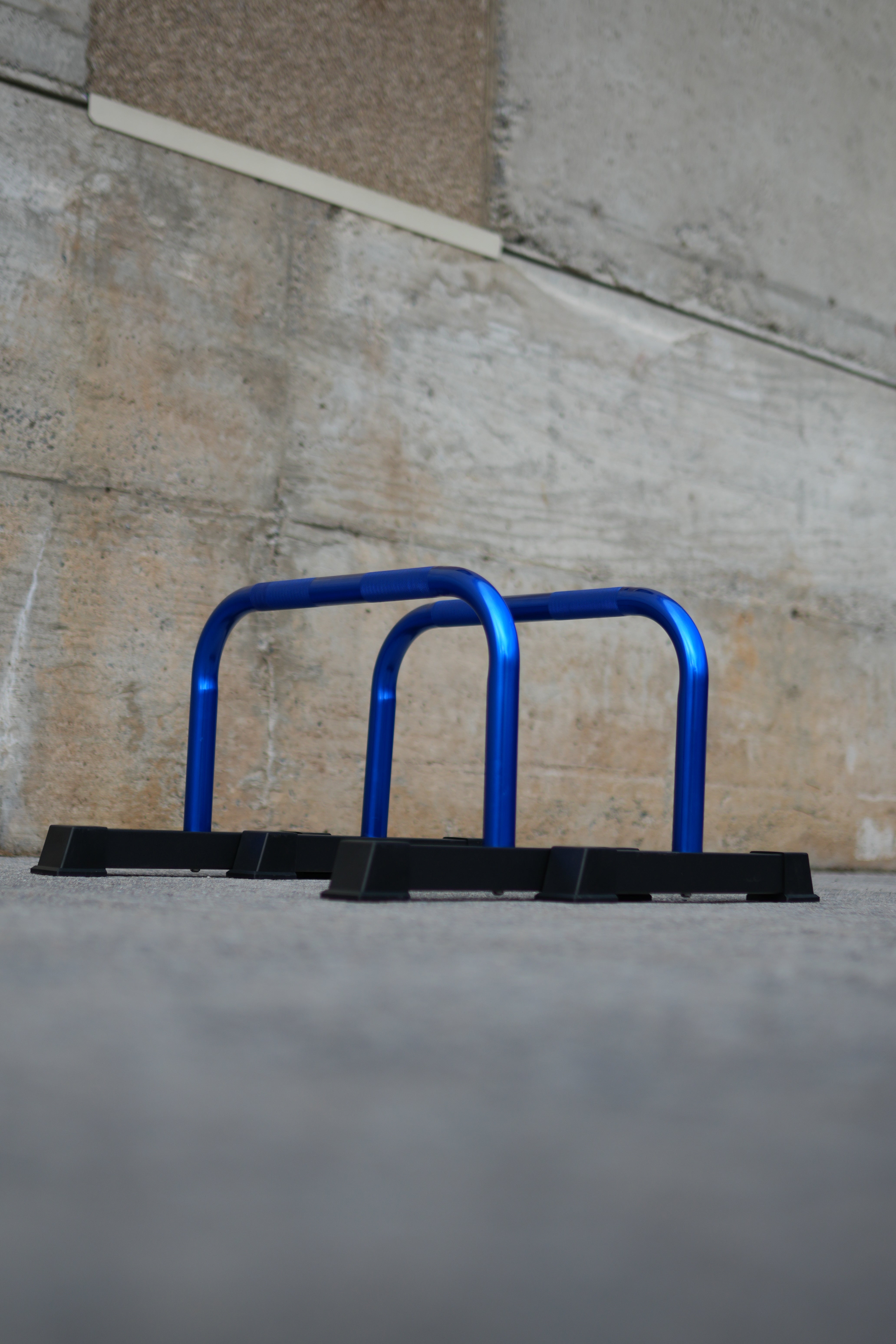 Blue Chrome Parallettes (Lightweight Edition)