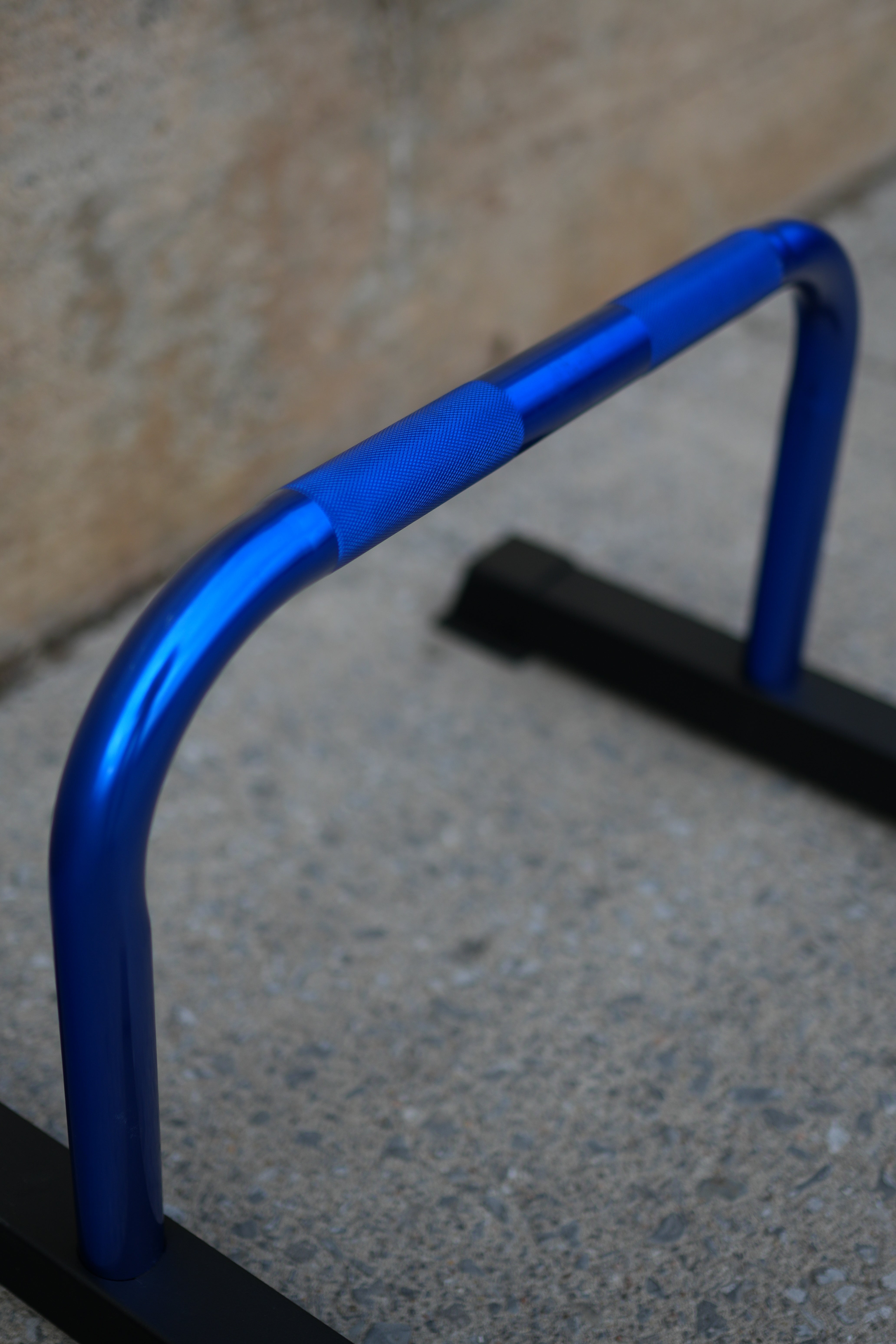 Blue Chrome Parallettes (Lightweight Edition)