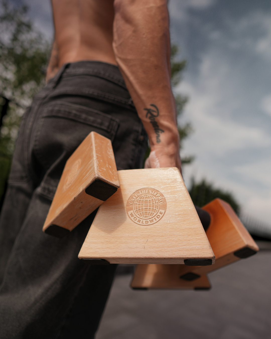 Wooden Parallettes (Travel Edition)