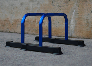 Blue Chrome Parallettes (Lightweight Edition)