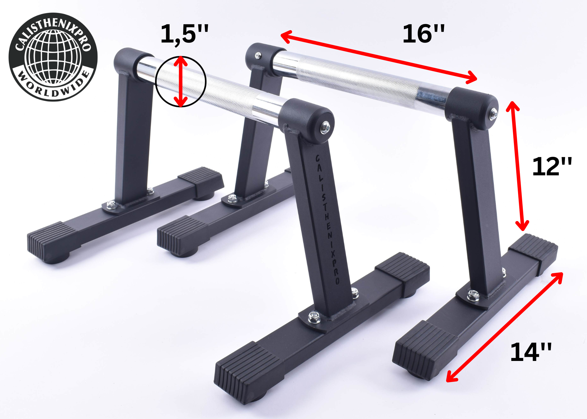 Chrome Parallettes (Heavy Duty Edition 2.0)