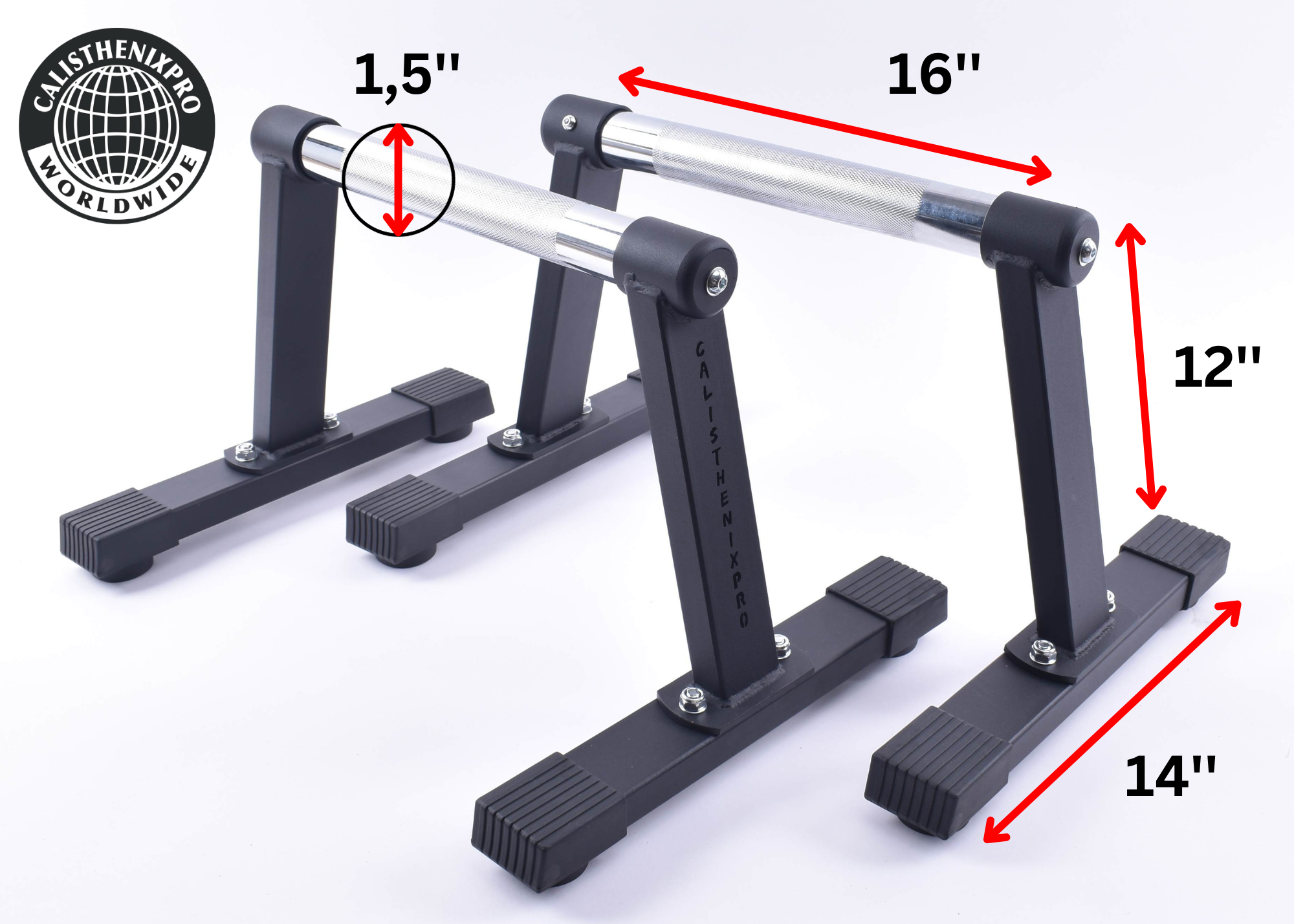 High Chrome Parallettes (Heavy Duty Edition 2.0)