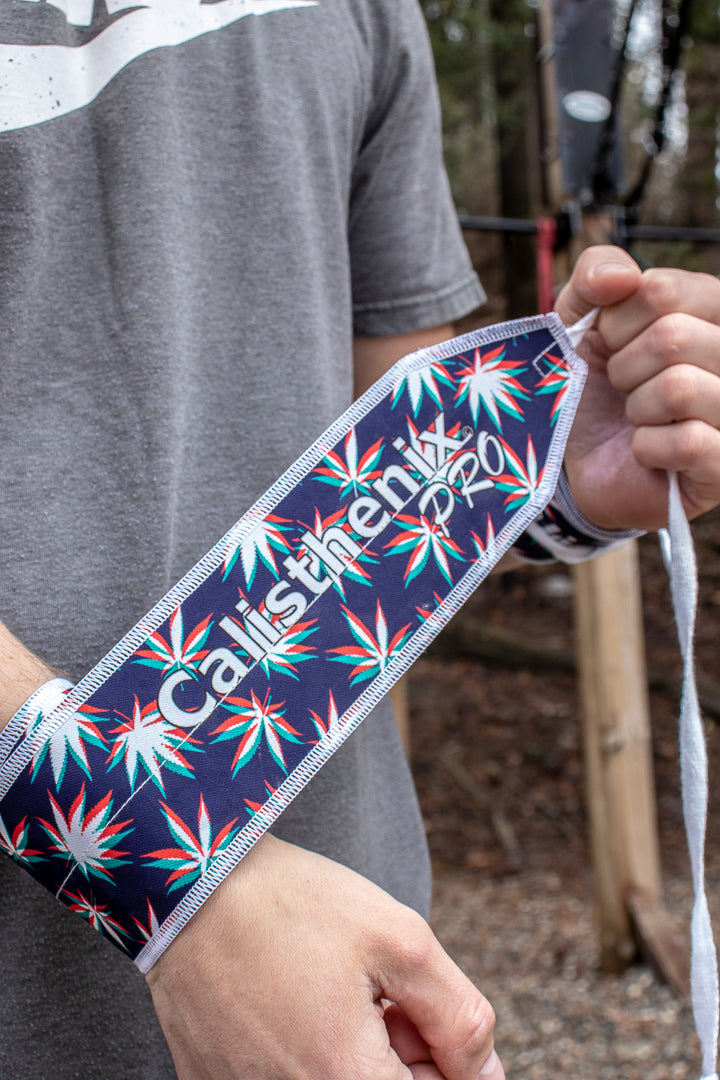 Wrist Wraps - Purple Tropical Vibes (420 Edition)