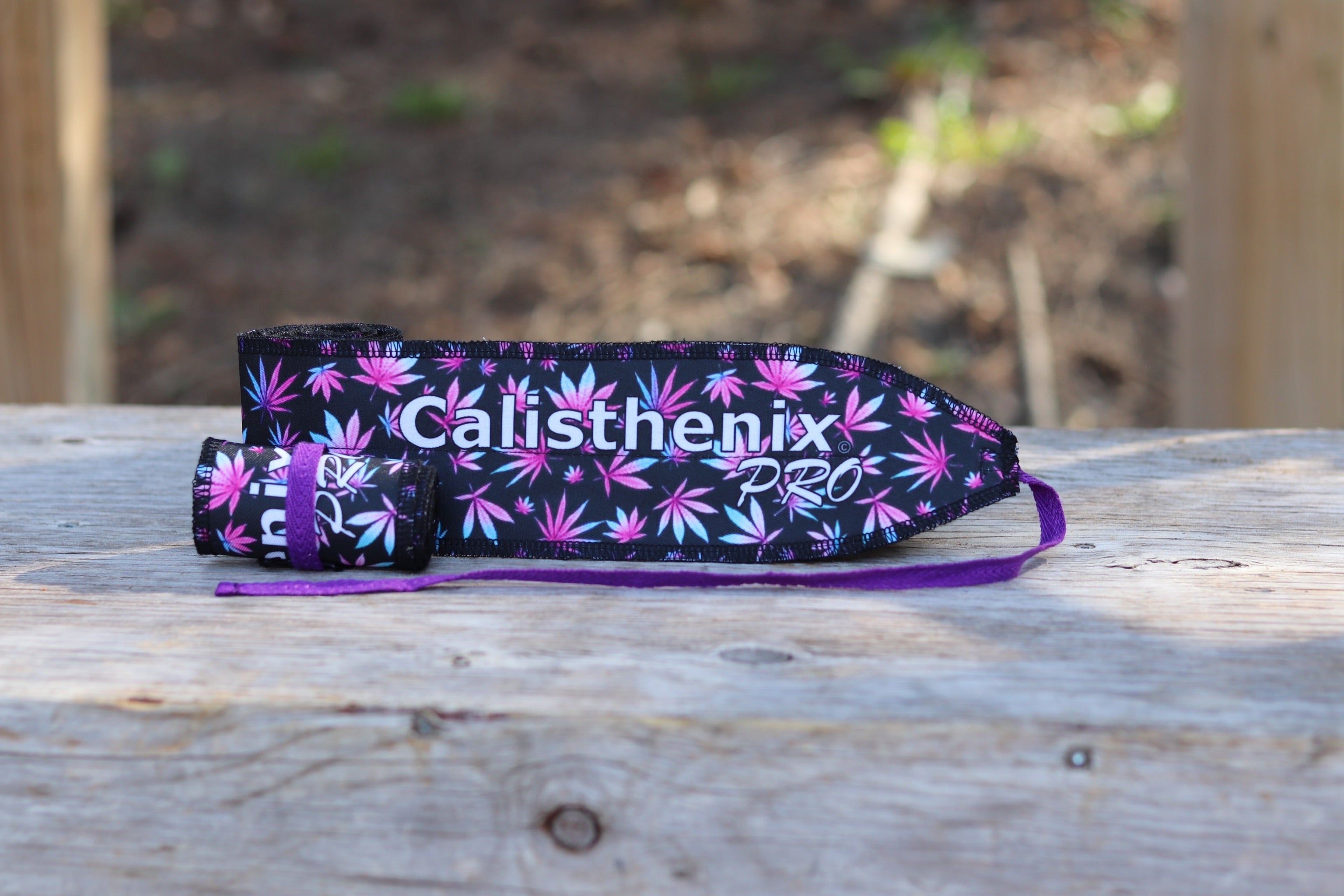 Wrist Wraps - Pink Tropical Vibes ( 420 Edition )