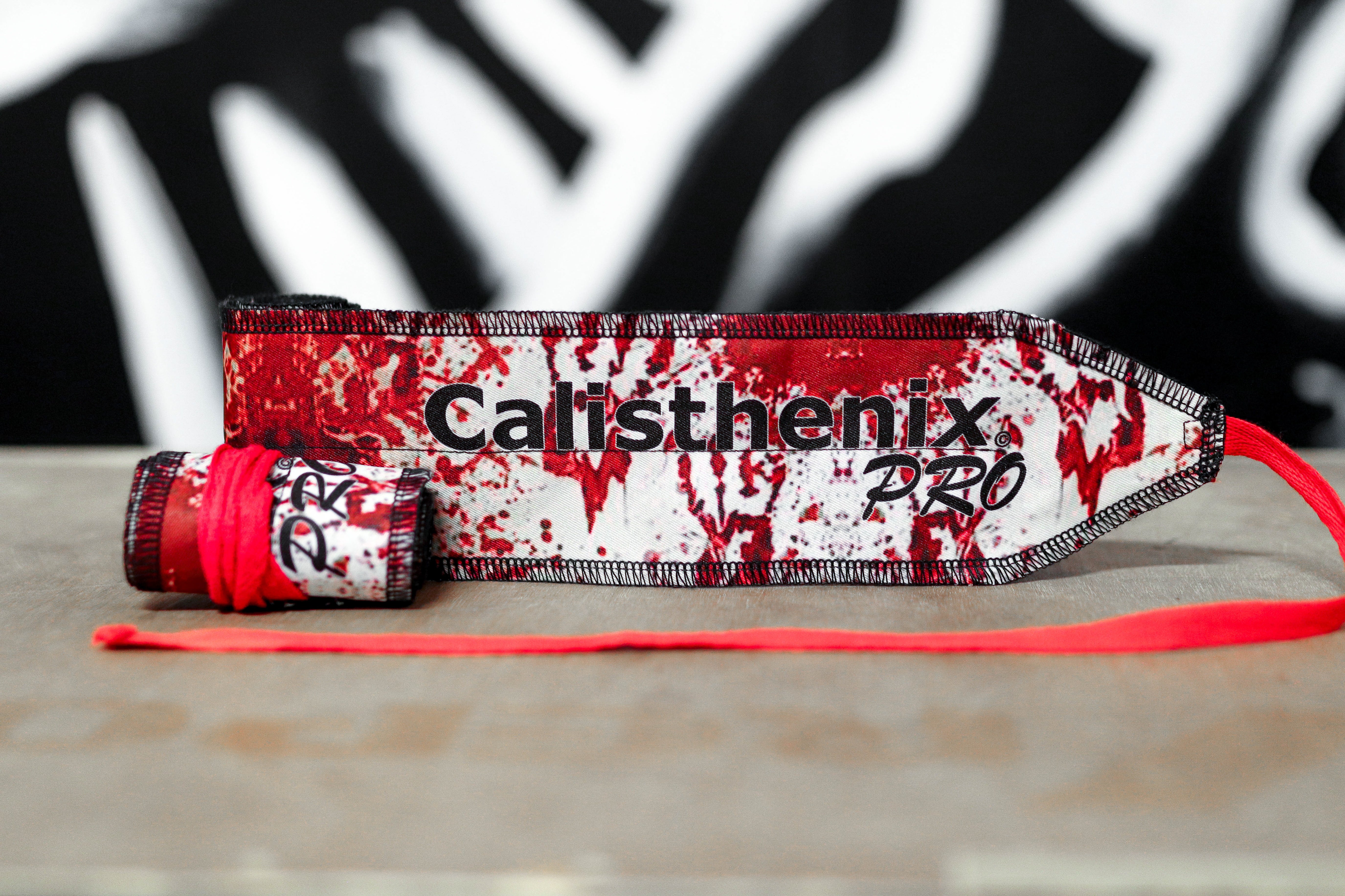 Wrist Wraps - White Bloody Battle ( Warrior Edition )