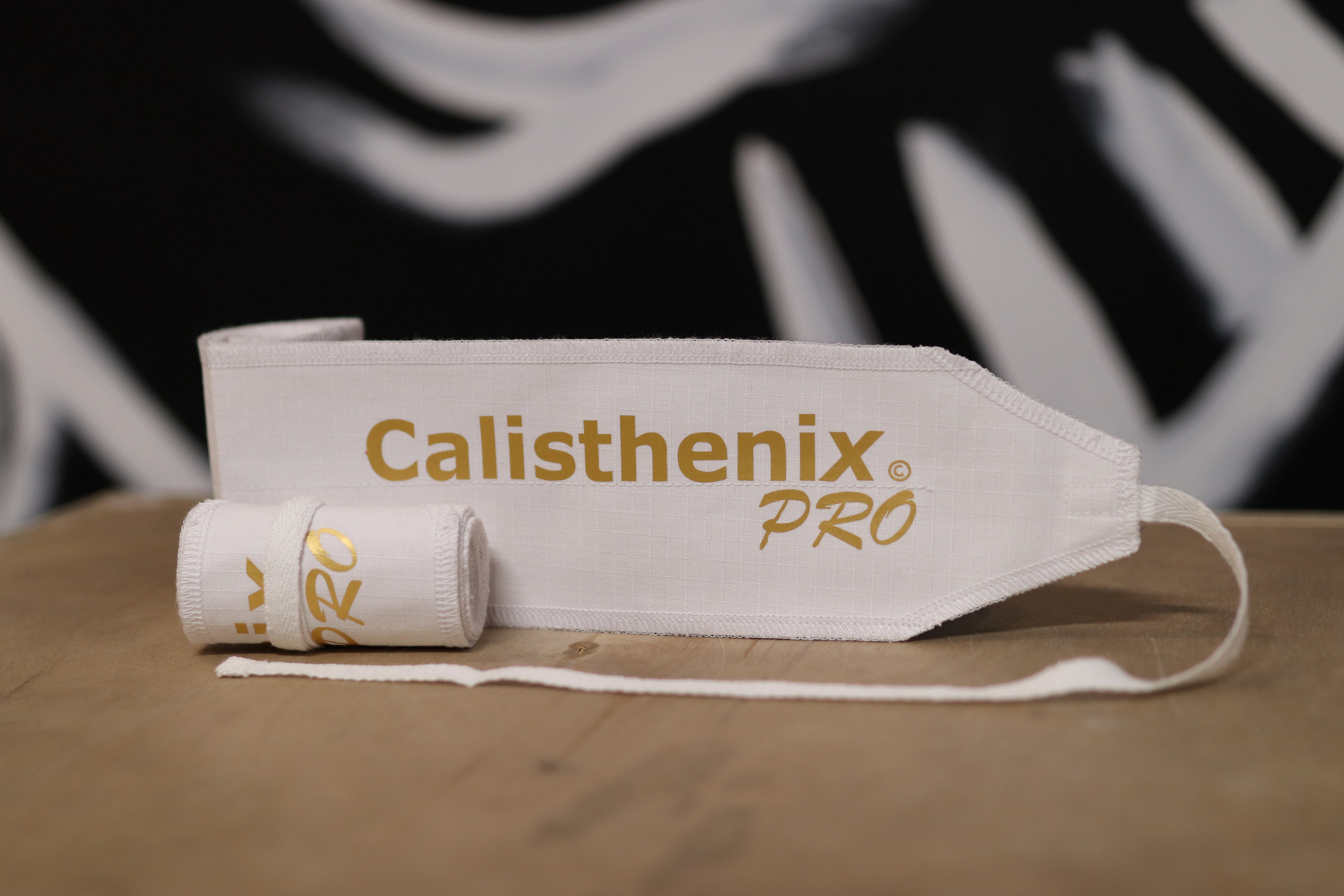 Wrist Wraps -All White & Gold ( Classic Edition )