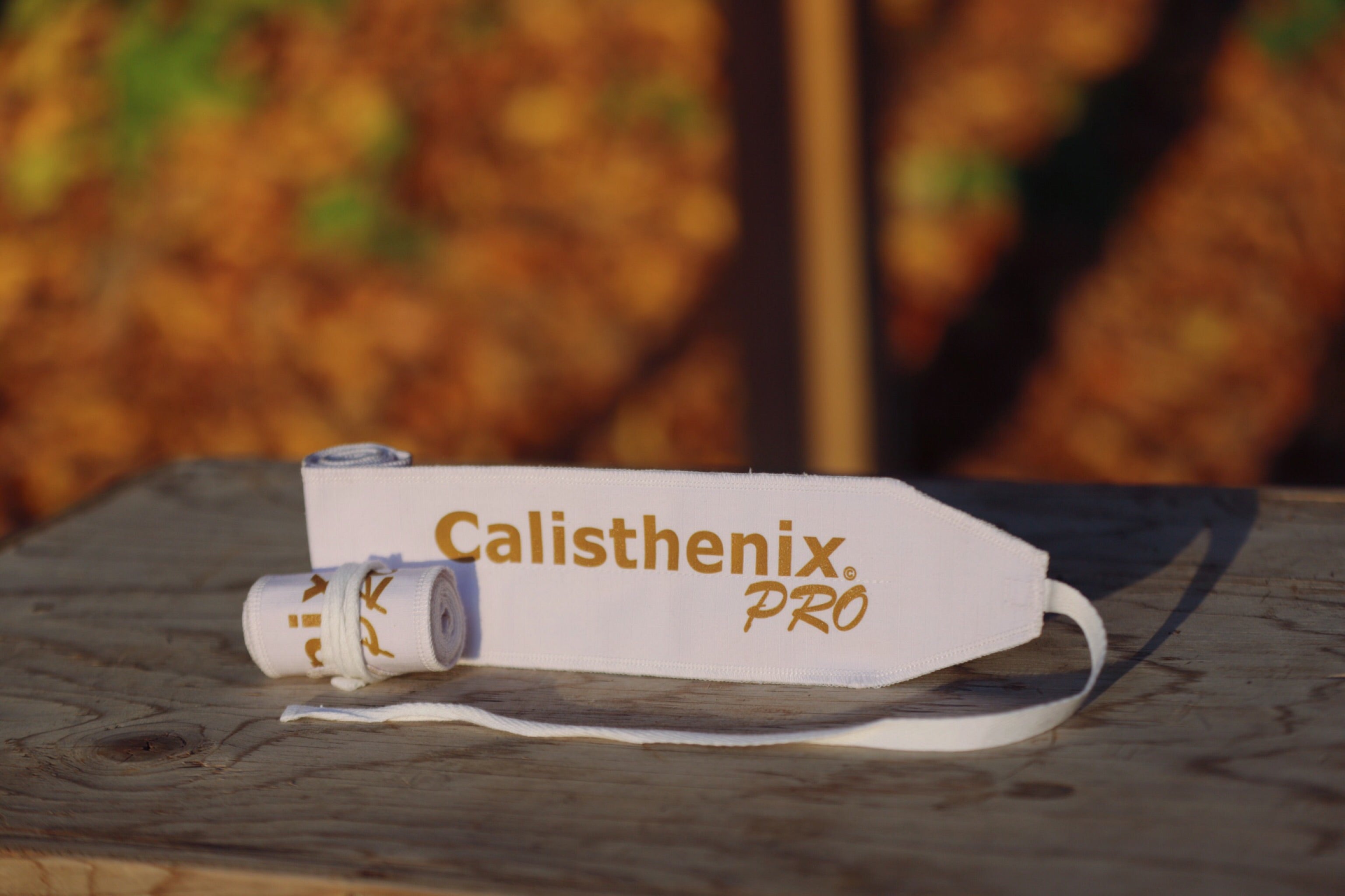 Wrist Wraps -All White & Gold ( Classic Edition )